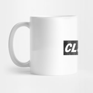 Clutch - distressed small box logo Mug